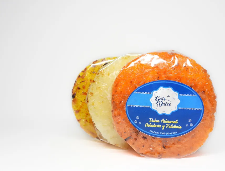 Cocada de sabores: coco, naranja y piña